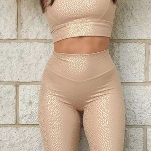 Buffbunny Rosa Legging- Beige Gold Bossy❤️BRAND NEW WITHOUT TAGS❤️